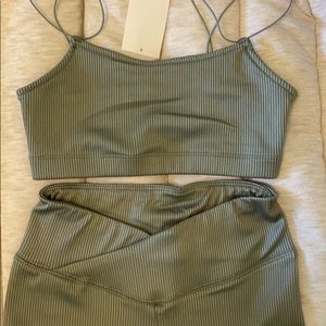 2 piece top and shorts set